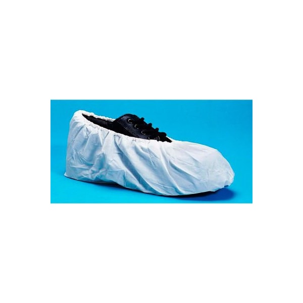 Keystone Safety Heavy Duty Cross Linked Polyethylene Shoe Covers, Water Resistant, White, XL, 100/Bag SC-CPE-HD-XL-1BG - main